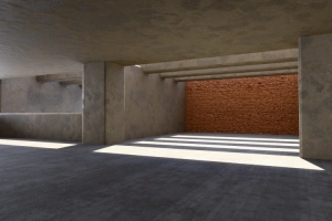 Garage Blender Scene textured ready to use scene setup