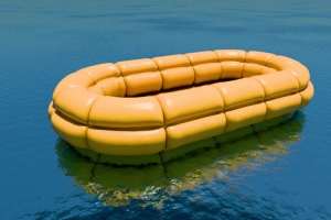 Inflatable Boat Large 3D model Blender