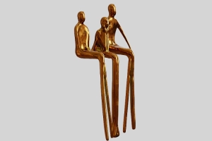 Family Bronze Decoration 3D Model