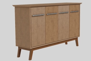 Buffet Bar Wood 3D Model Furniture